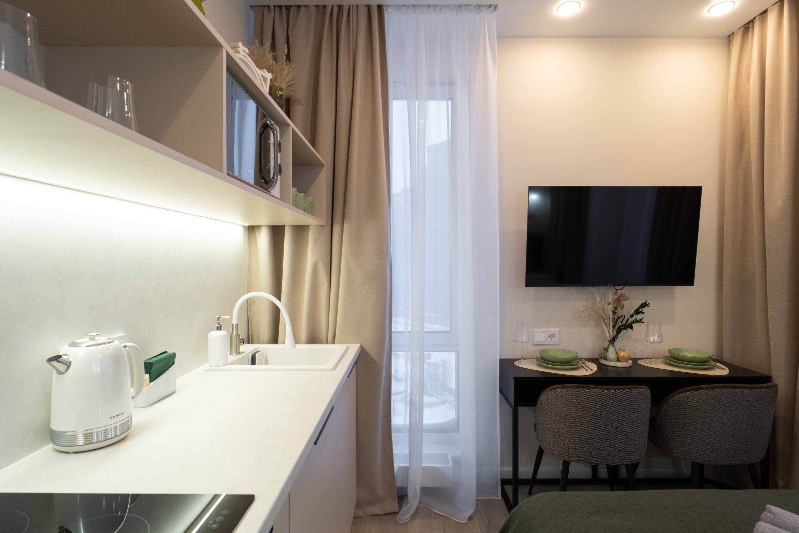 Уютная студия на Новоостаповской