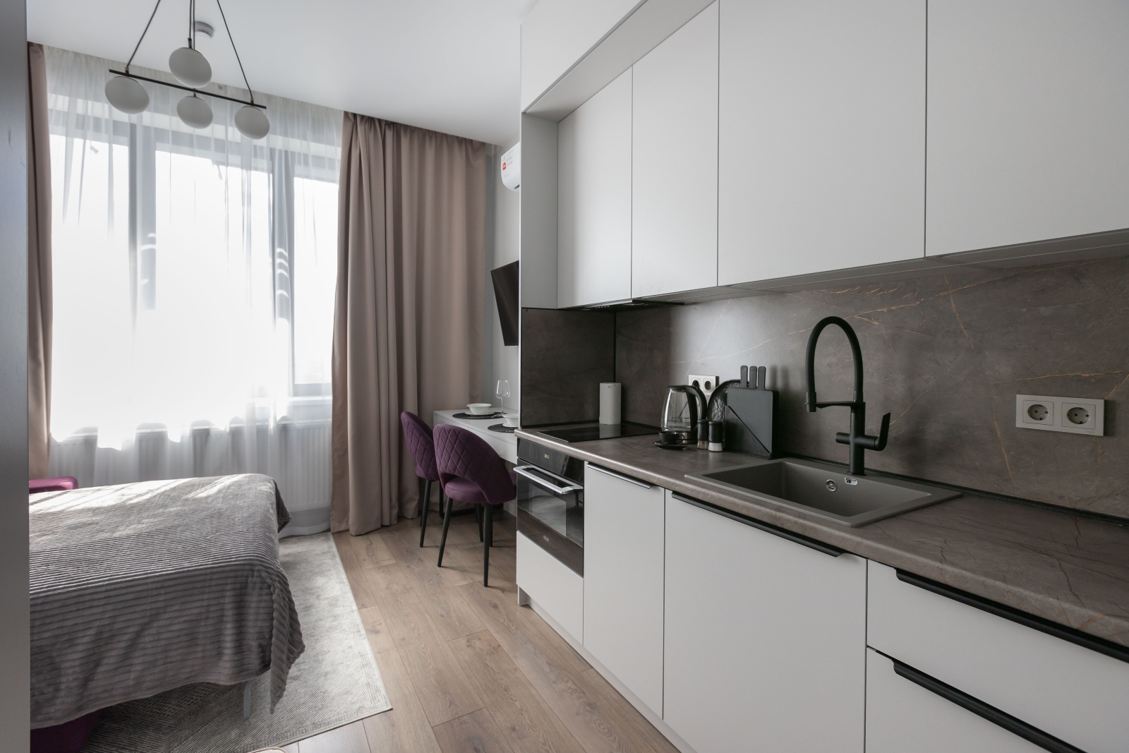 Уютная студия на Серебрякова