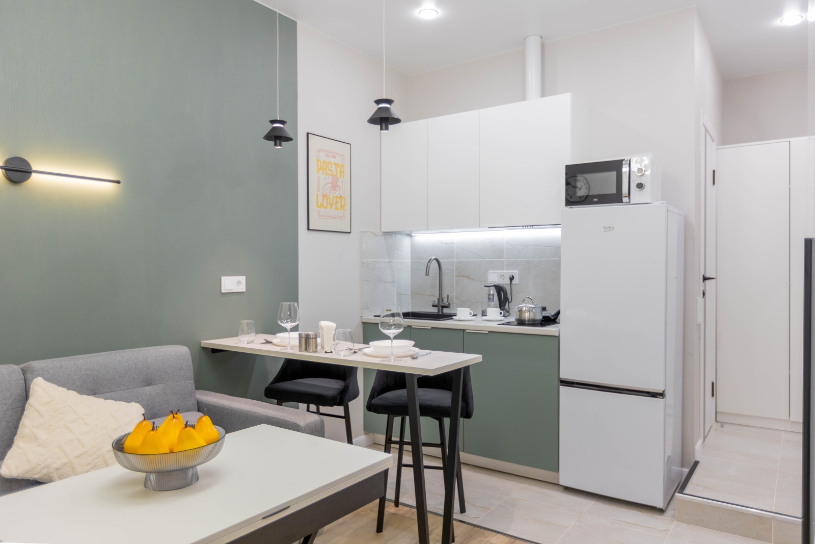 Уютная студия на Стремянном переулке