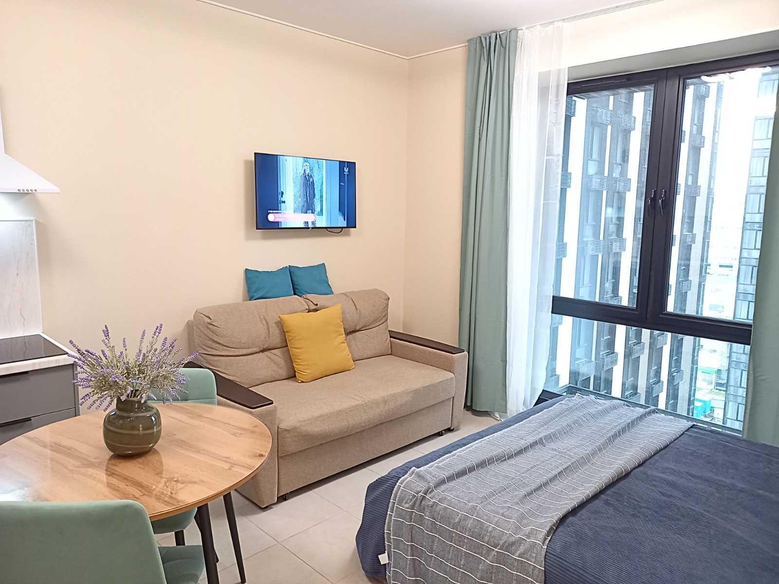 Уютная комфортная студия в корпусе Лондон ЖК "Метрополия"