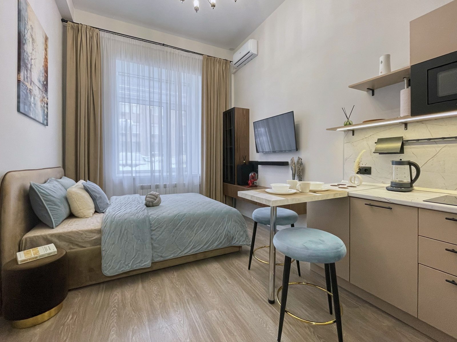 Двухуровневая квартира с двумя кроватями от FolkFort