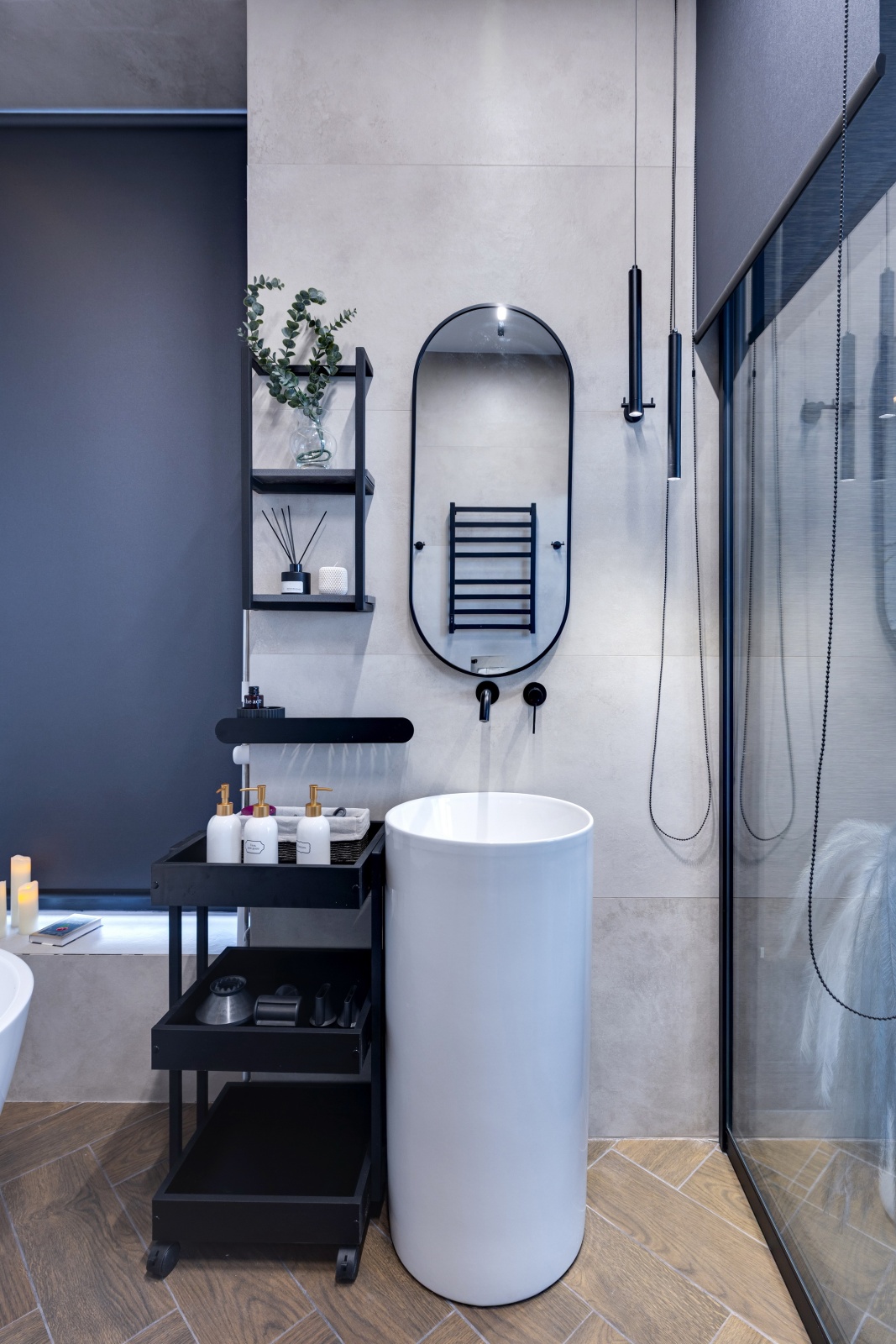 Премиальная студия «Эверест» от Home24: Терраса с видом на Москва-Сити