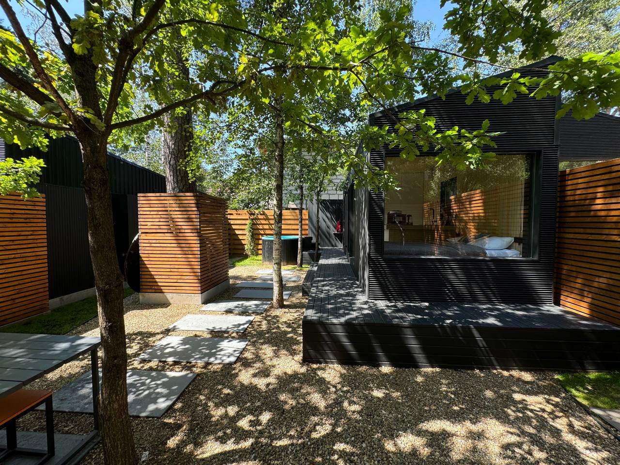 Ультрасовременный домик для отдыха вдвоем с сауной, мангальной зоной и купелью на берегу Немчиновского пруда!