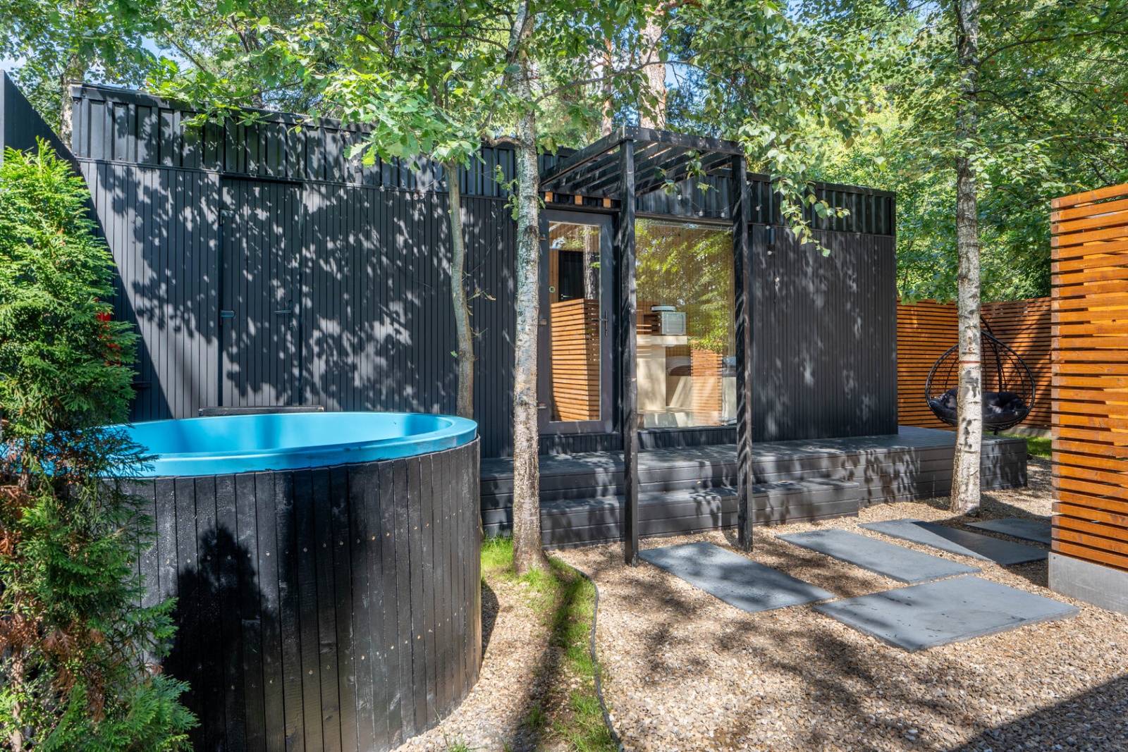 Ультрасовременный домик для отдыха вдвоем с сауной, мангальной зоной и купелью на берегу Немчиновского пруда!