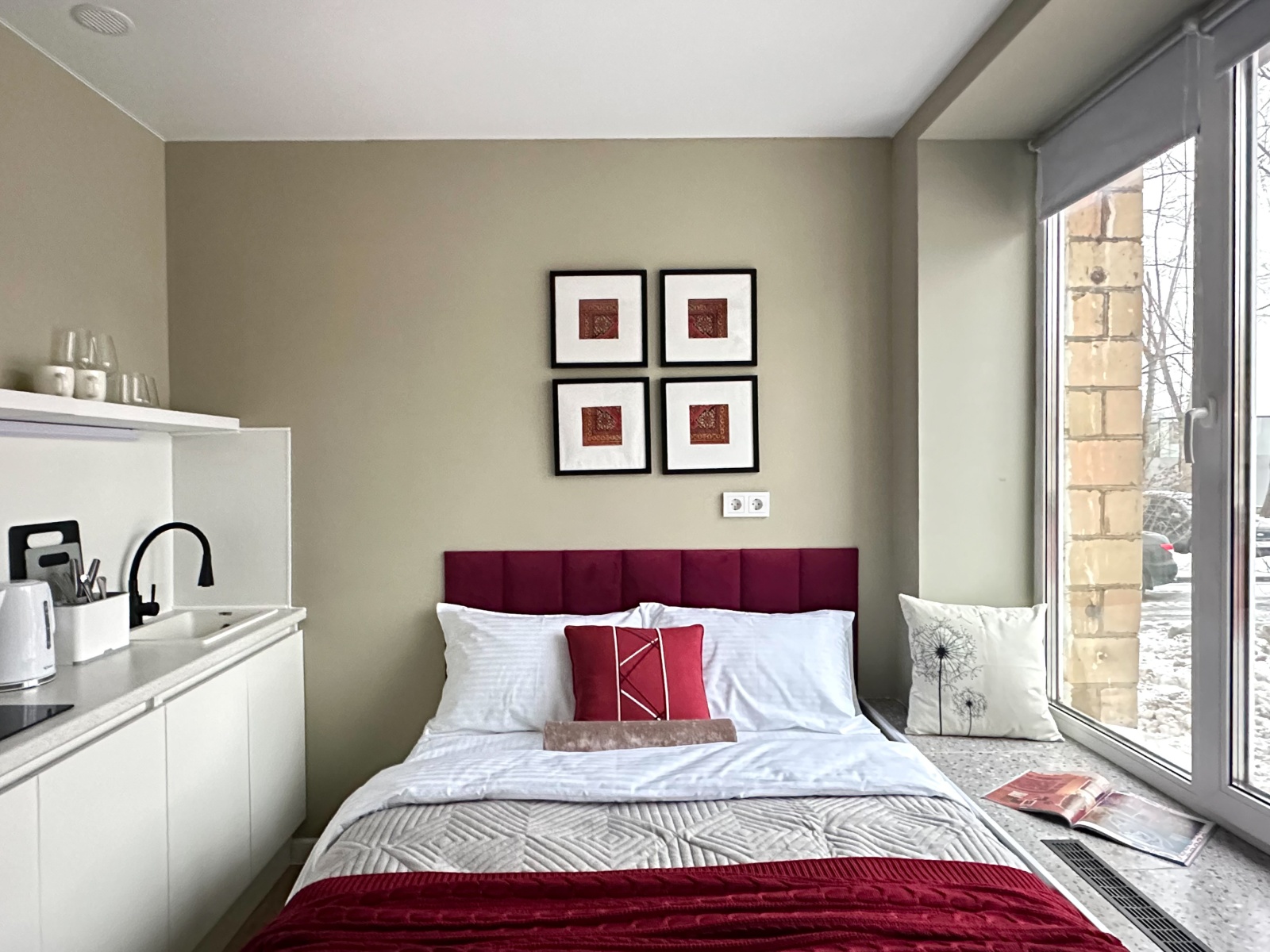 Уютная студия На Дубининской