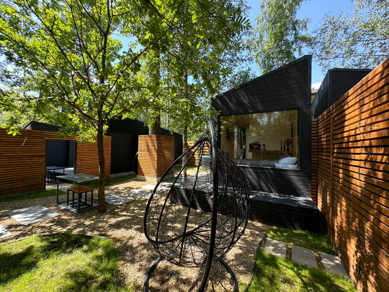 Ультрасовременный домик для отдыха вдвоем с сауной, мангальной зоной и купелью на берегу Немчиновского пруда!