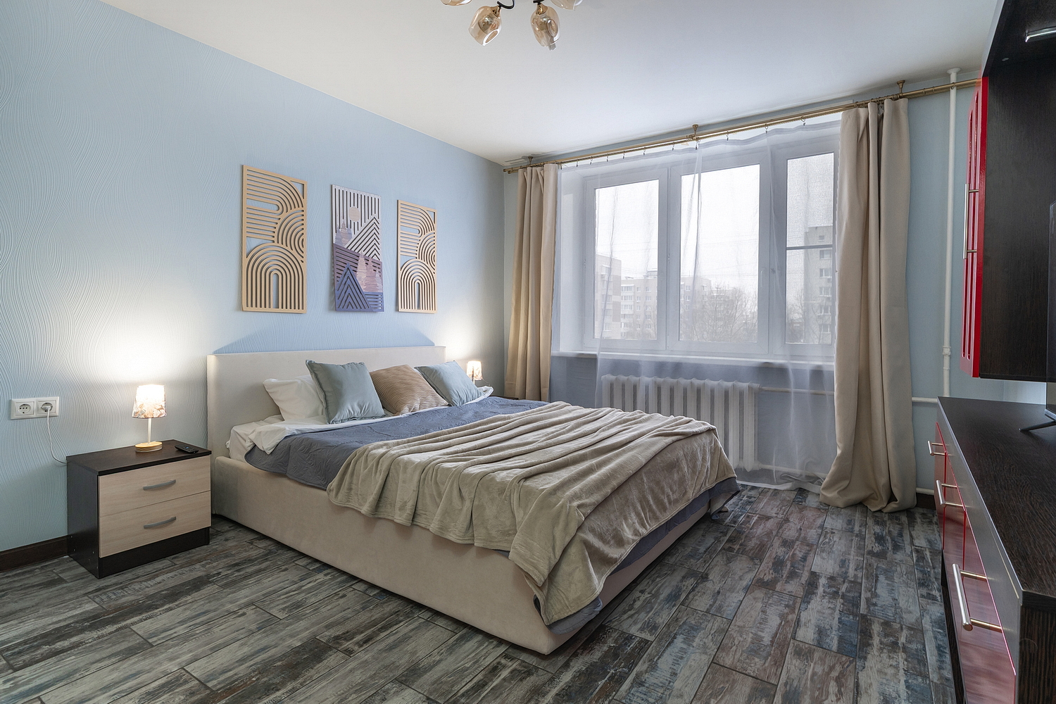  2-комнатная квартира в Измайлово для 3 гостей! 