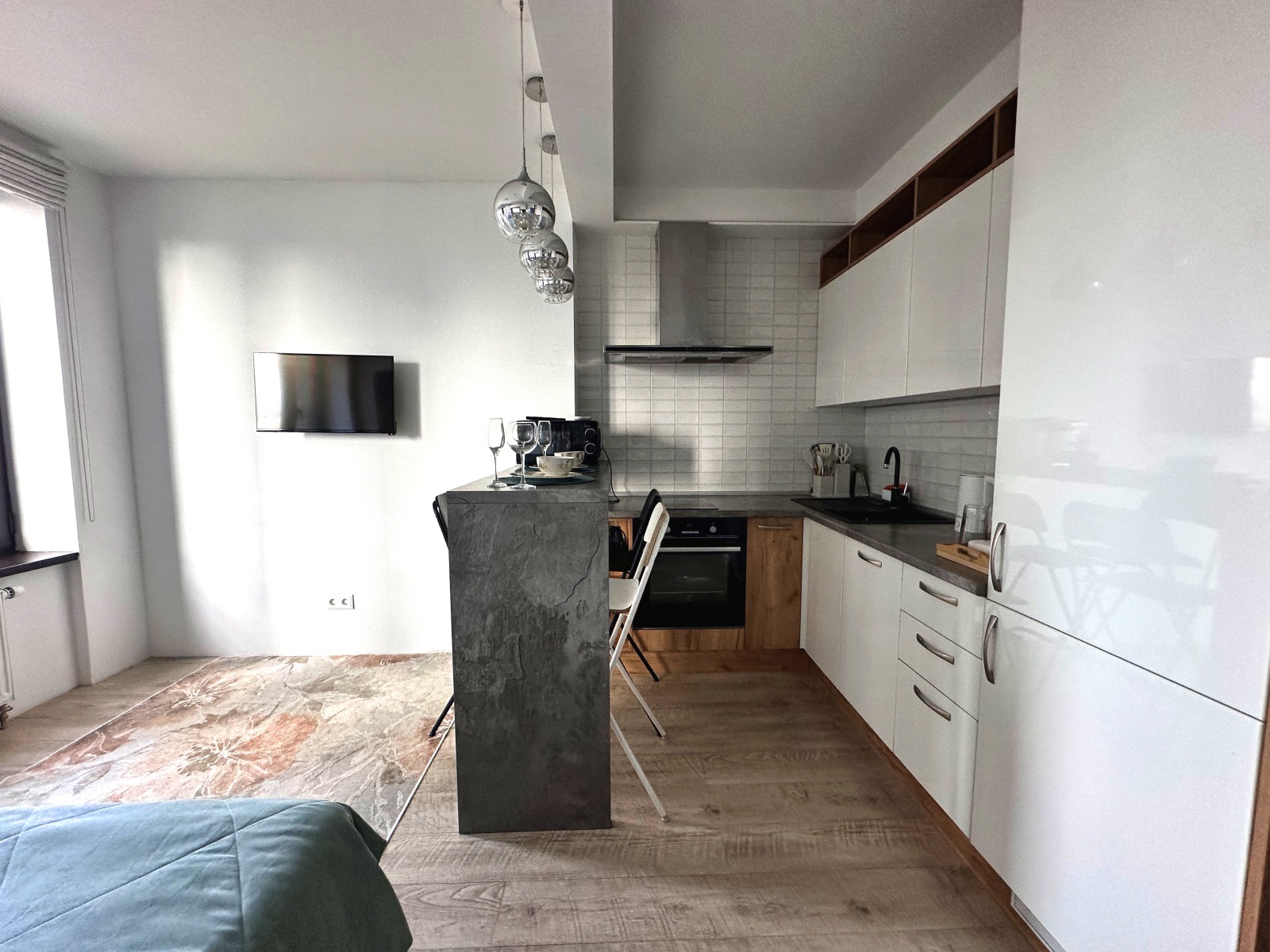 Гостим тут - Апартаменты Santorini в ЖК бизнес-класса на 15 этаже