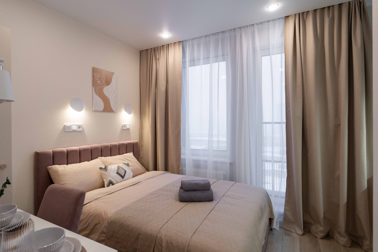 Уютная студия на Новоостаповской