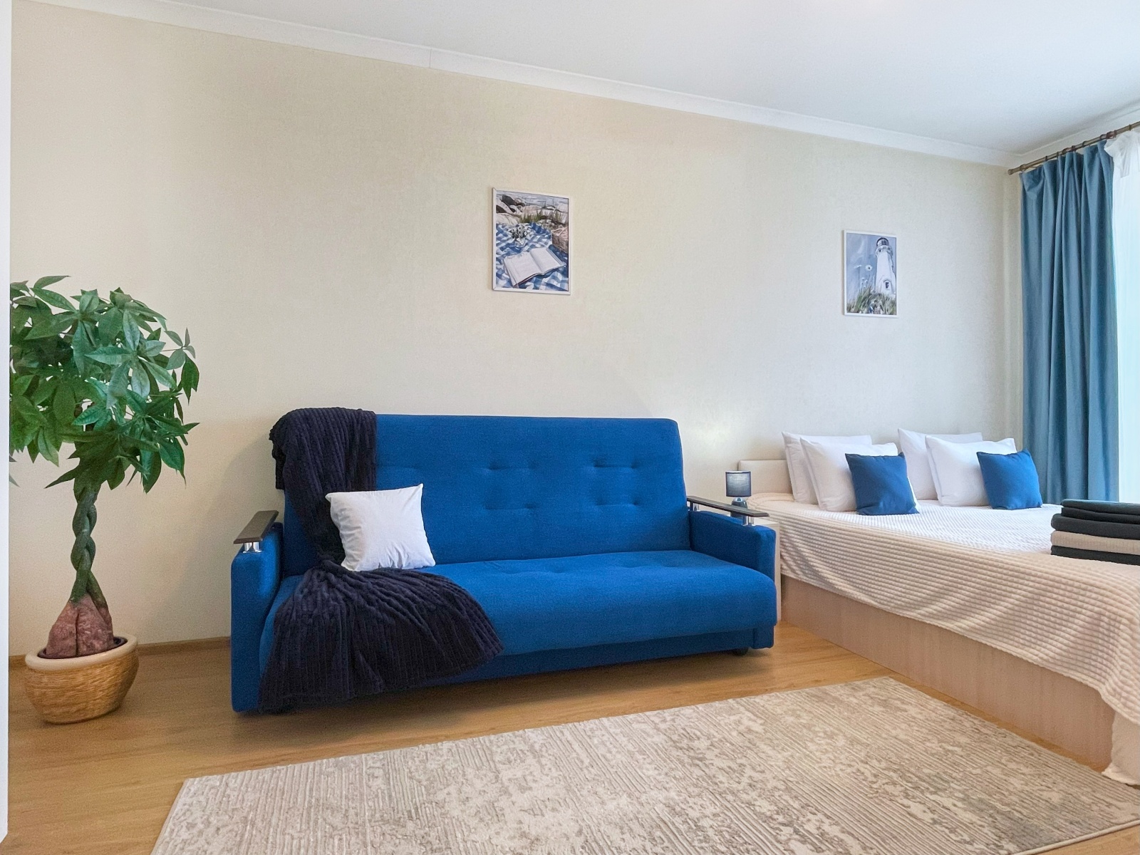 2-к. квартира, 55 м², 4 кровати