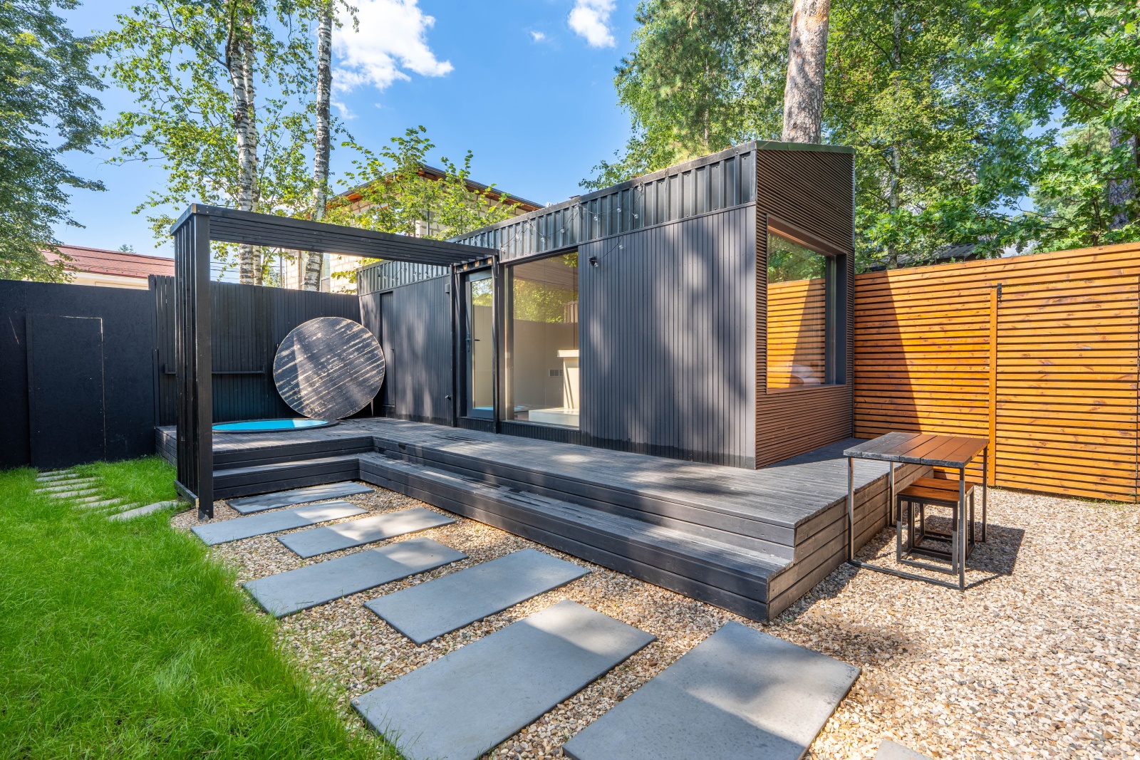 Ультрасовременный домик для отдыха вдвоем с сауной, мангальной зоной и купелью на берегу Немчиновского пруда!