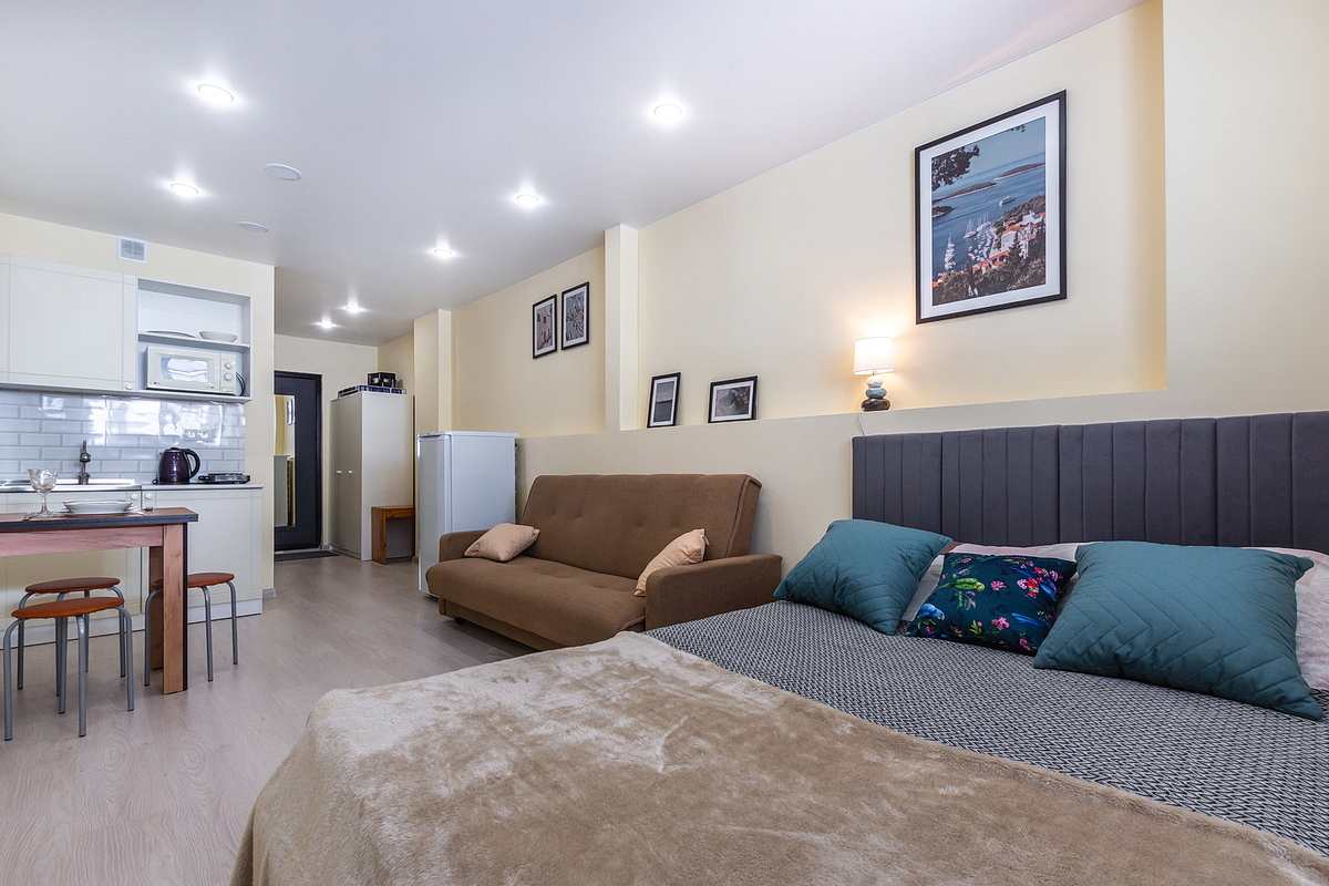 Уютная студия в 10 мин от ЦИТО им.Приорова